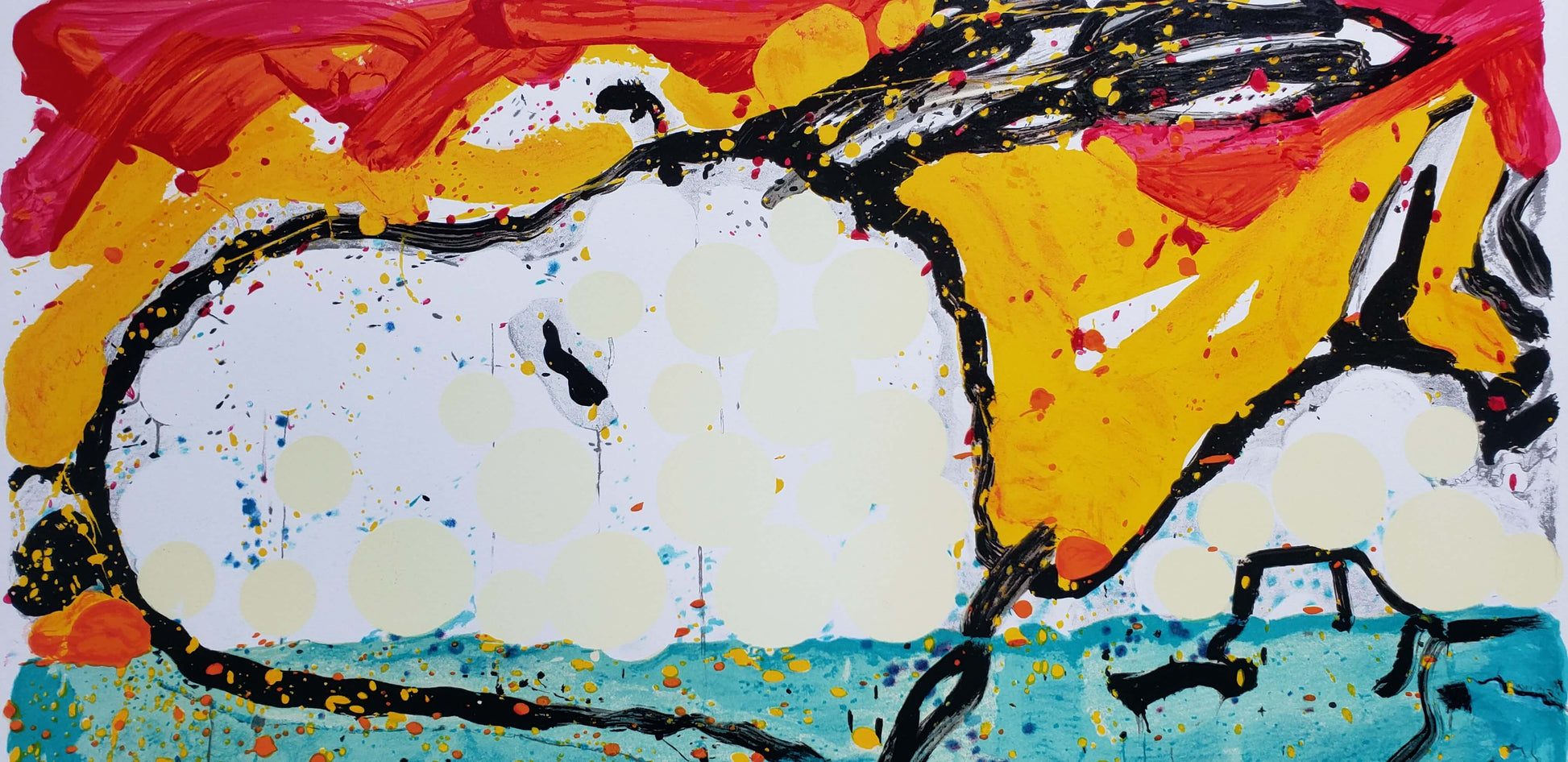 Bora Bora Boogie Oogie Peanuts Snoopy dog swimming by Tom Everhart detail