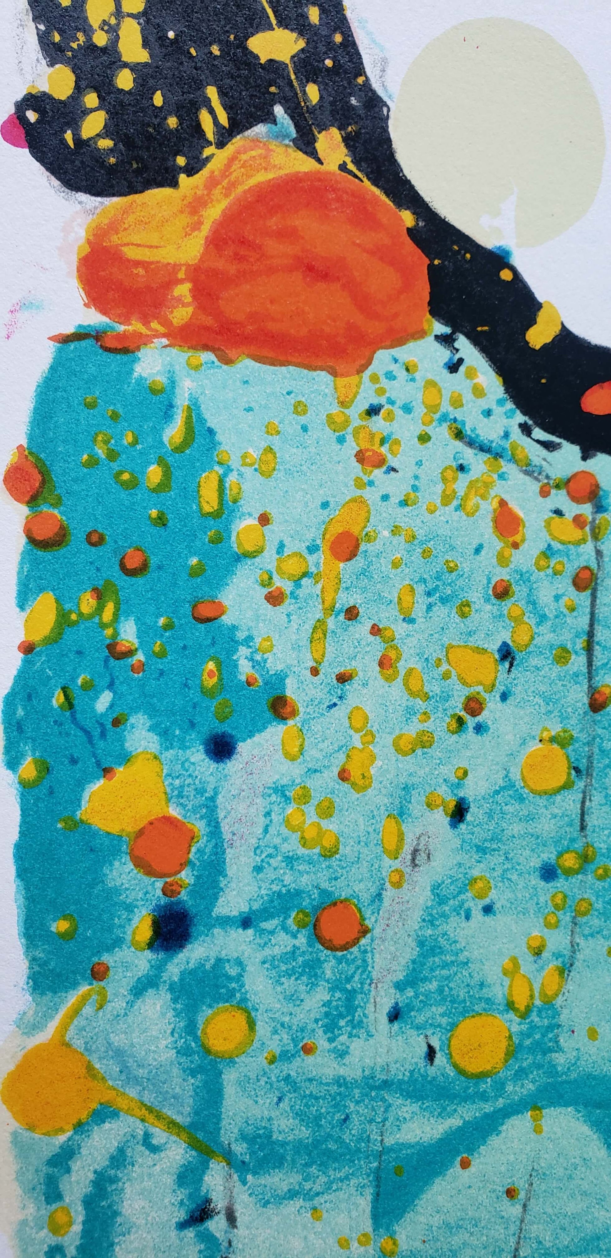 Bora Bora Boogie Oogie Peanuts Snoopy dog swimming by Tom Everhart detail