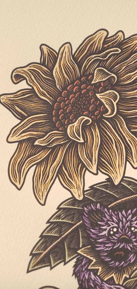 Grateful Dead Luke Martin Sunflower flower art