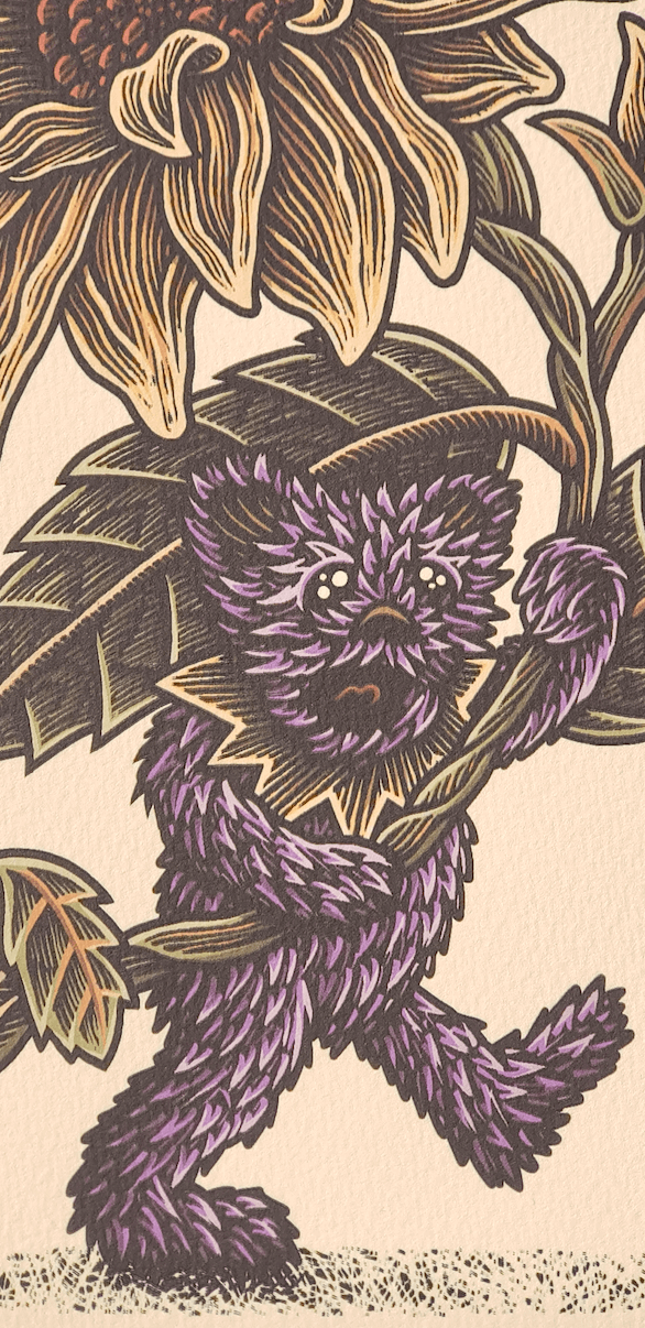 Purple Grateful Dead Bear