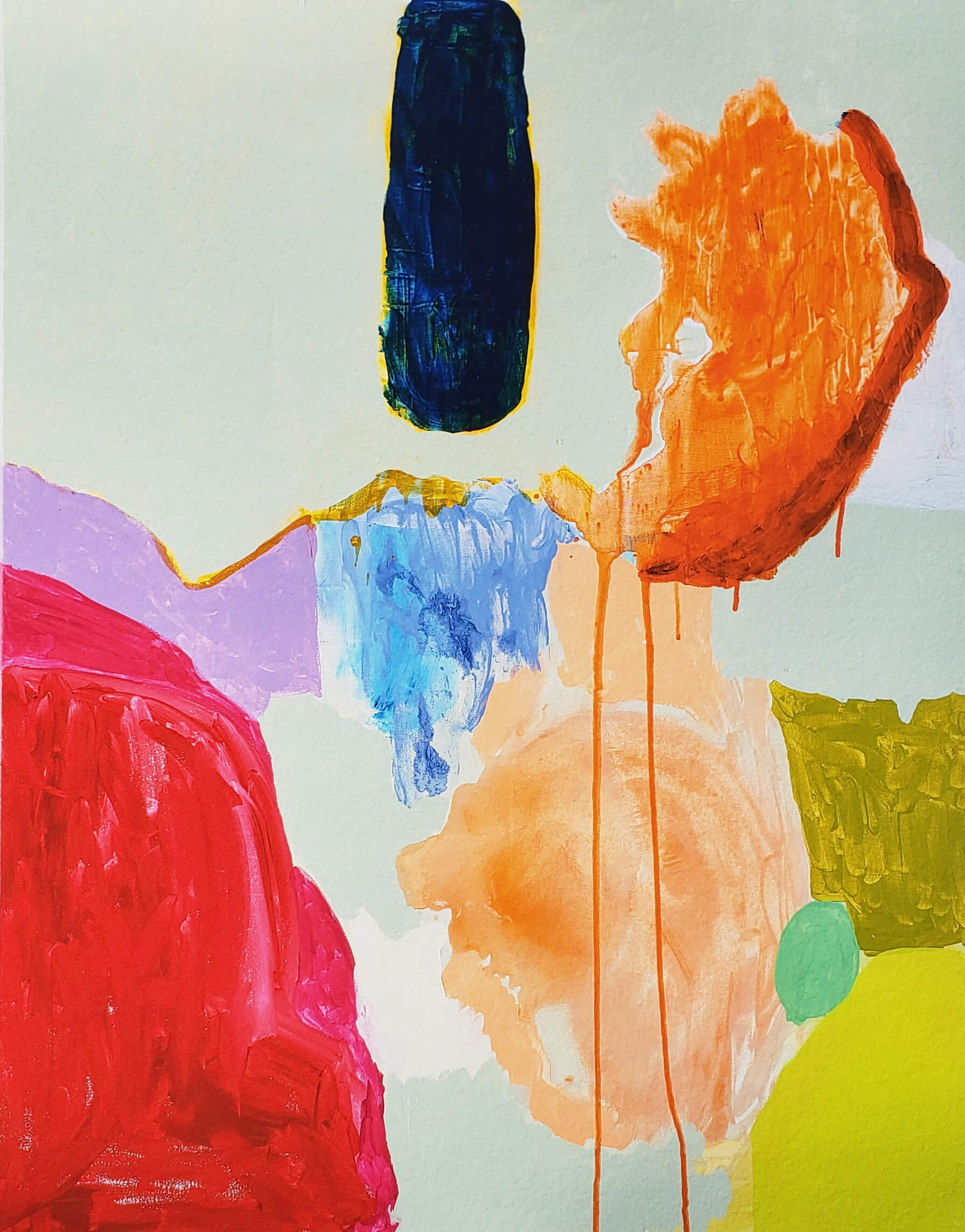 Olivia Acar Colorful Abstract Modern art 11/15 hand signed art print