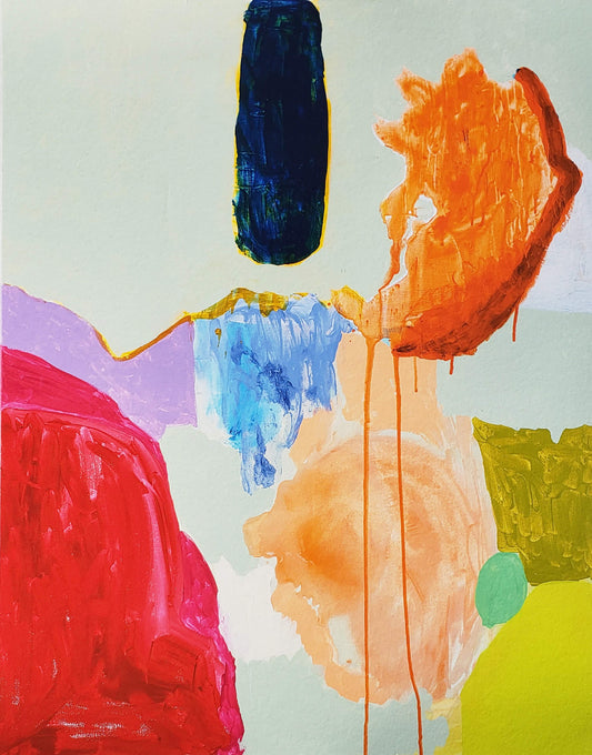 Olivia Acar Colorful Abstract Modern art 11/15 hand signed art print