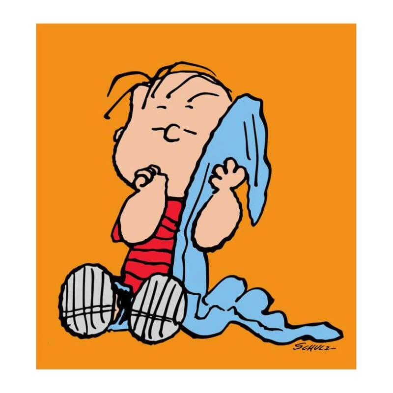 Peanuts "Linus: Orange" Limited Edition Chromatic Pigment Ink Fine Art Print on Canvas