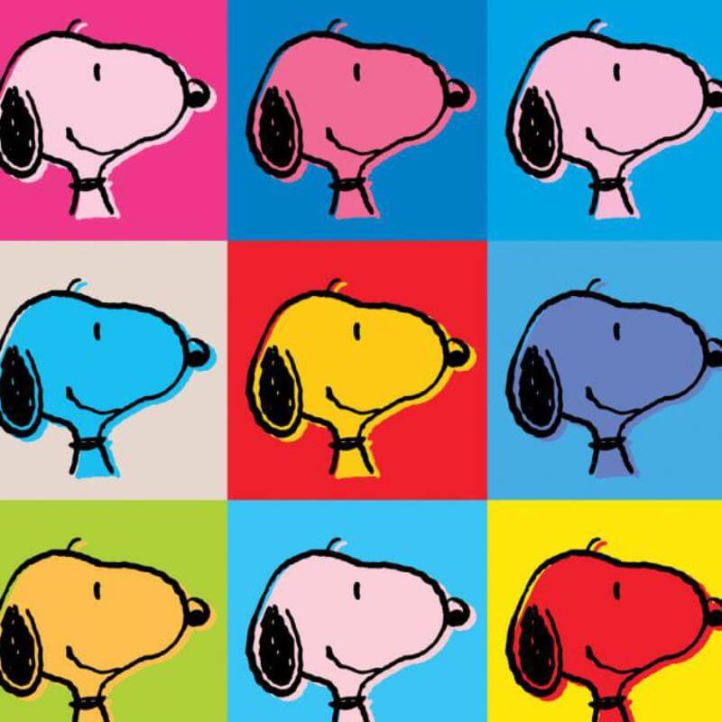 Peanuts Snoopy goes POP Art Andy Warhol Styler Art