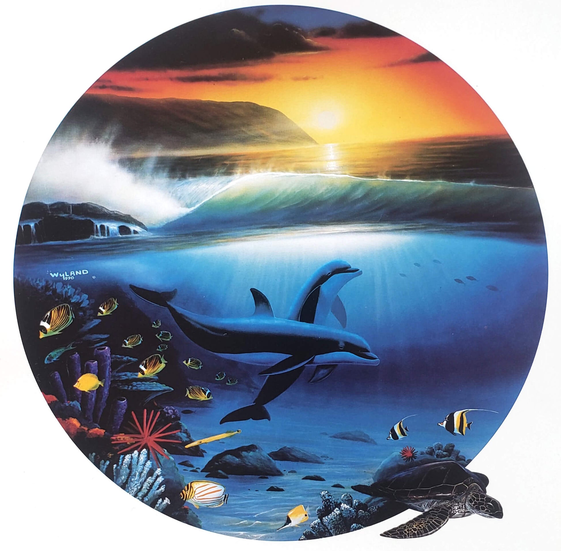 Wyland "Dolphin Days" 8x10 Art Print